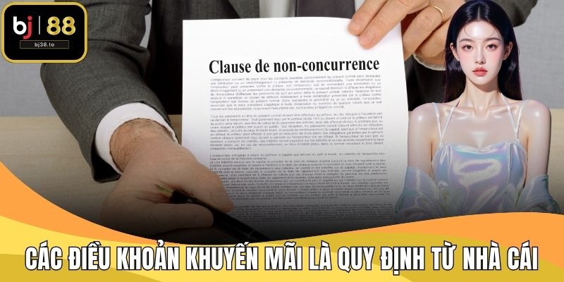Các điều khoản khuyến mãi là quy định từ nhà cái