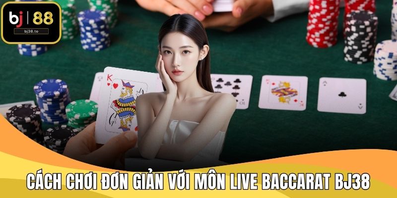 Cách chơi đơn giản với môn Live Baccarat BJ38