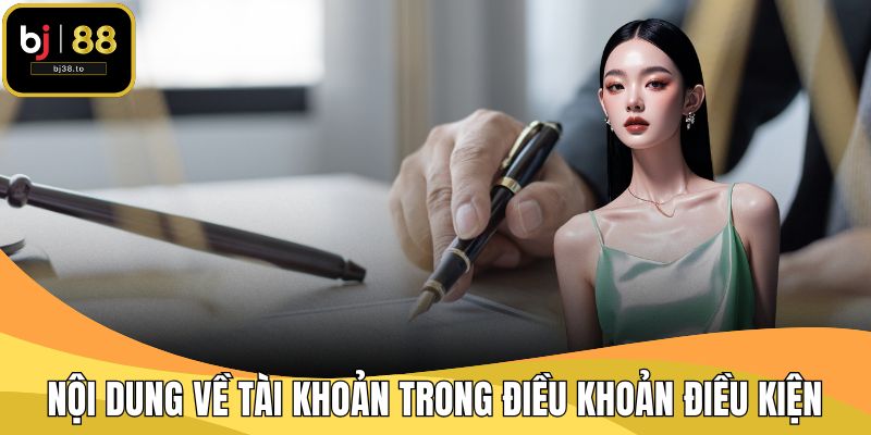 Nội dung về tài khoản trong điều khoản điều kiện